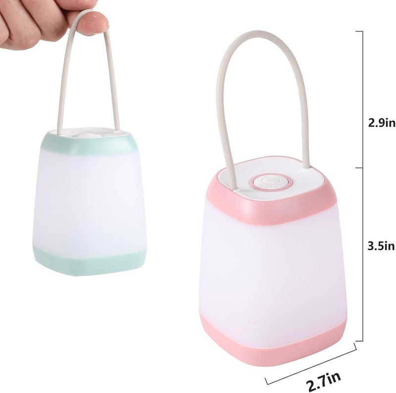 Hilngav 3 Pack LED Camping Light, 3 Light Modes Rechargeable Battery Powered Night Light for Indoor and Outdoor Emergency Light, Tent Lantern, Camping (Pink, Black, Green) - Image 3